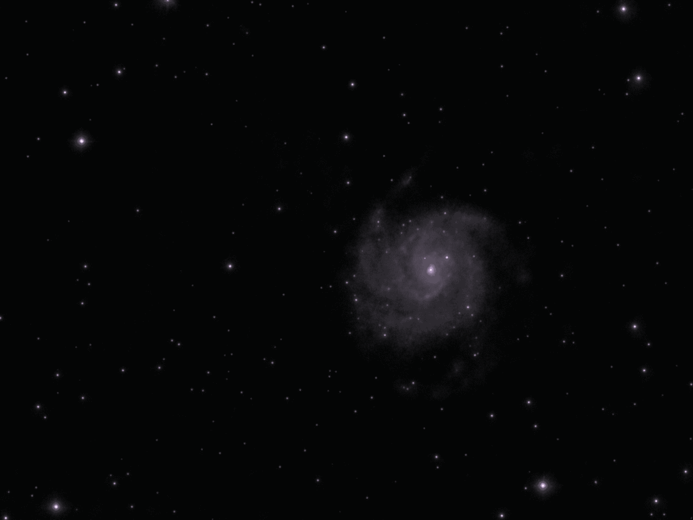 Photo of Pinwheel Galaxy taken on the Odyssey Pro smart telescope