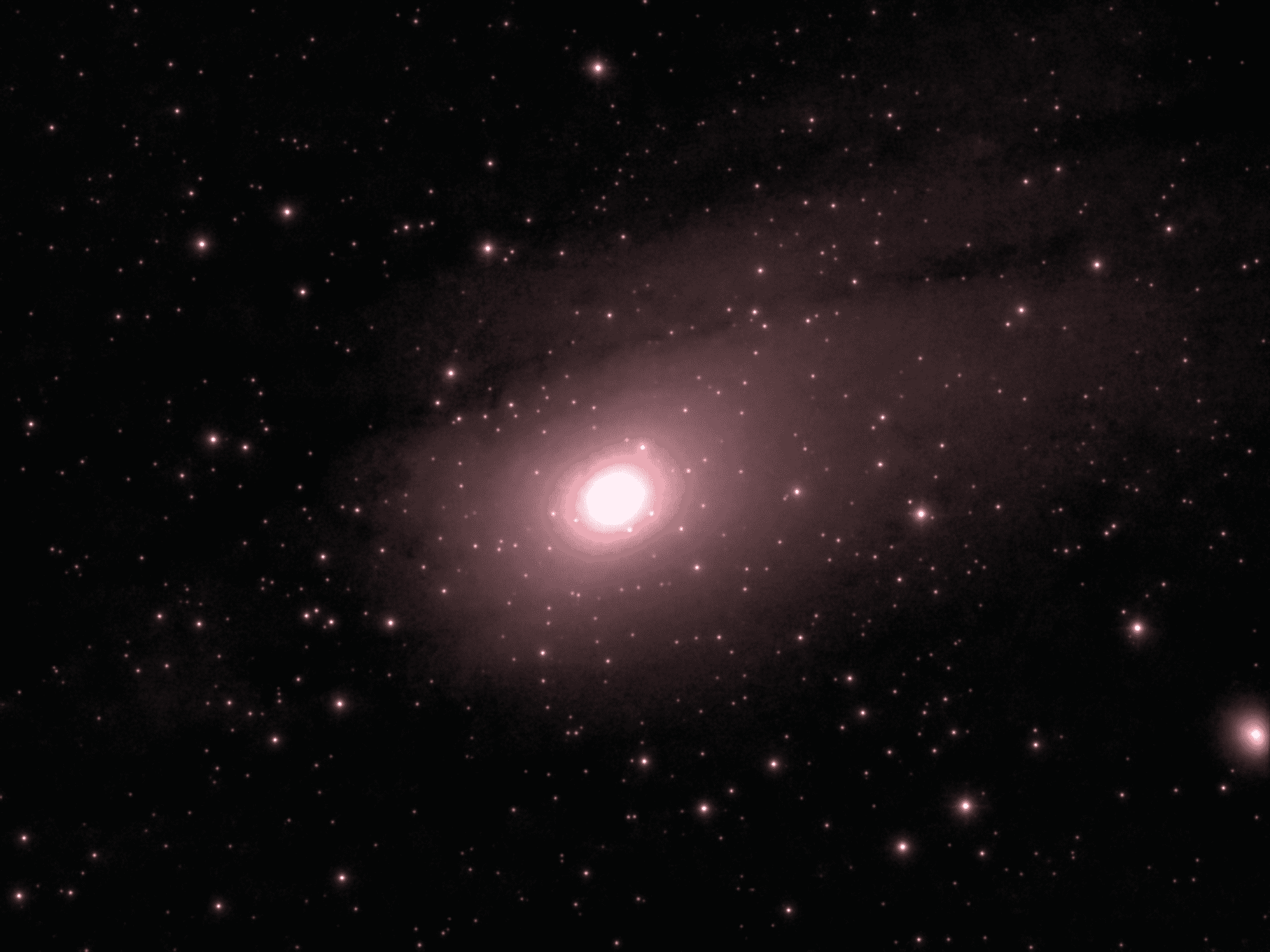 Photo of trhe Andromeda galaxy taken on the Odyssey Pro smart telescope