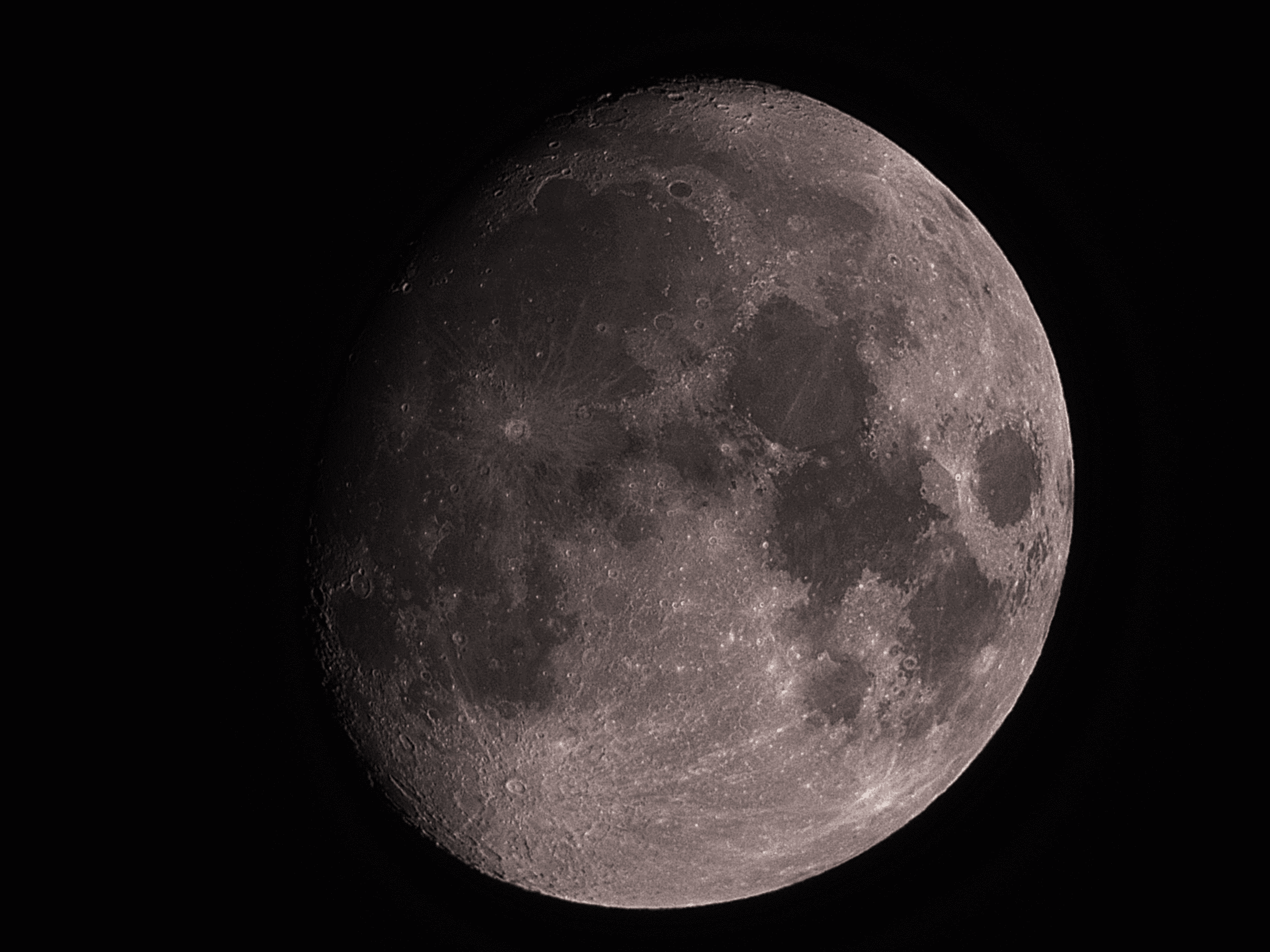 Photo of the Moon taken through the Odyssey Pro smart telescope