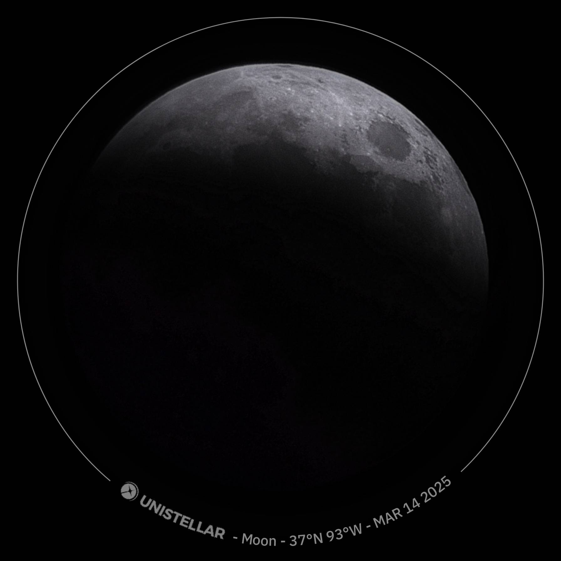 Lunar eclipse on Mar 14 2025